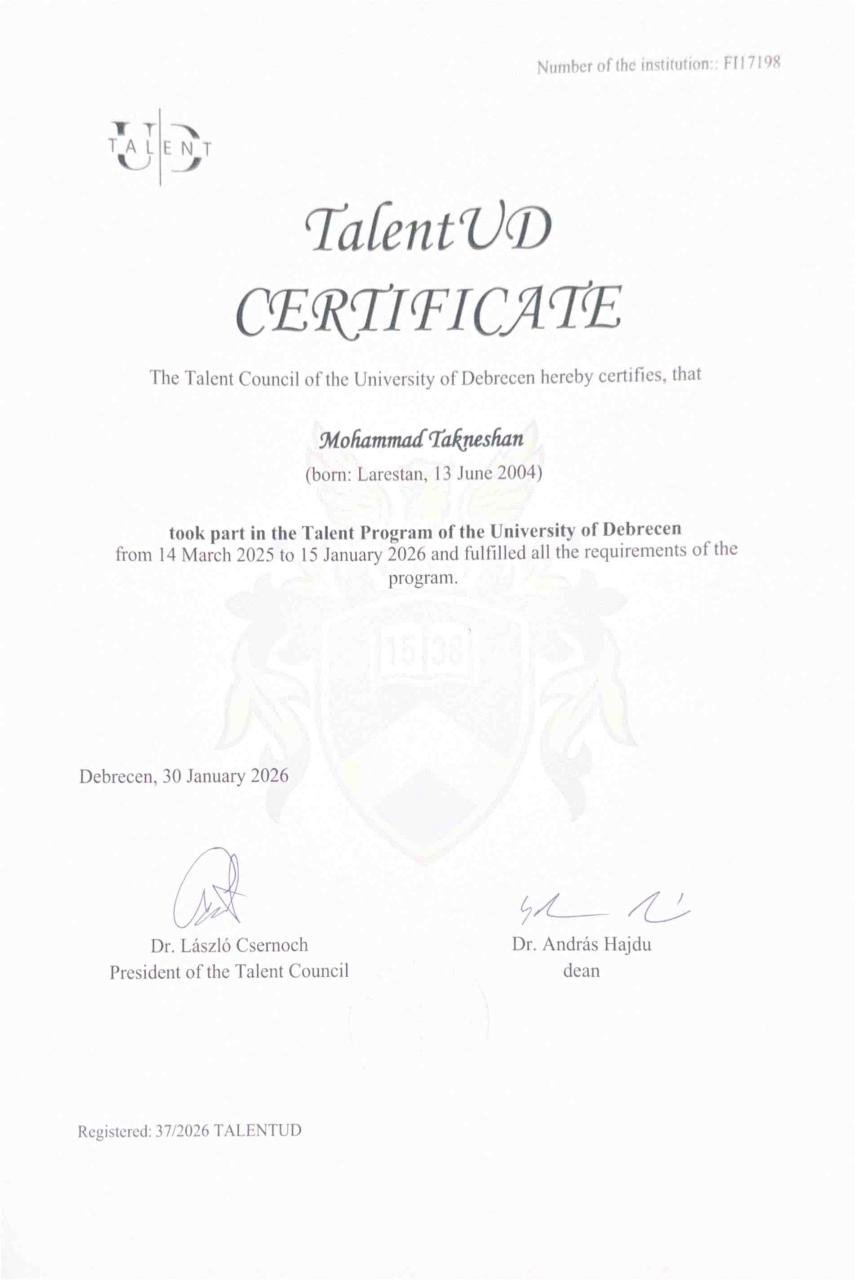 Talent UD Certificate thumbnail