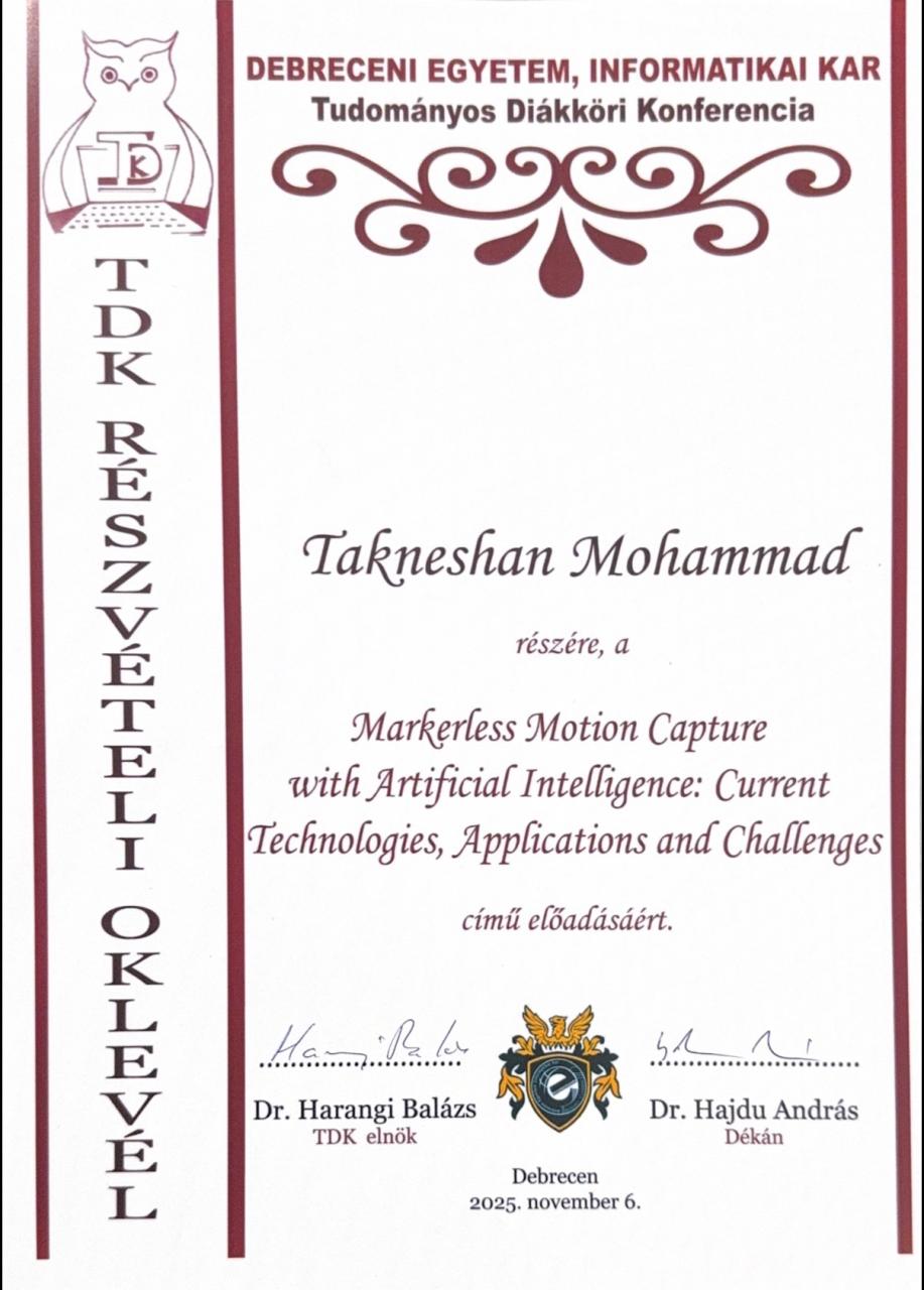 Research conference participation certificate thumbnail